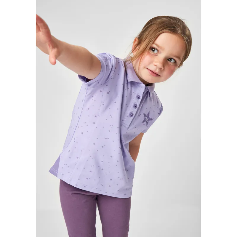 Mini LeMieux Polo Shirt - Wisteria-5